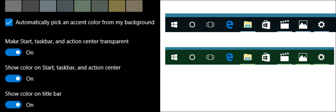 Mettre à jour les couleurs de Windows 10 dans les paramètres de personnalisation