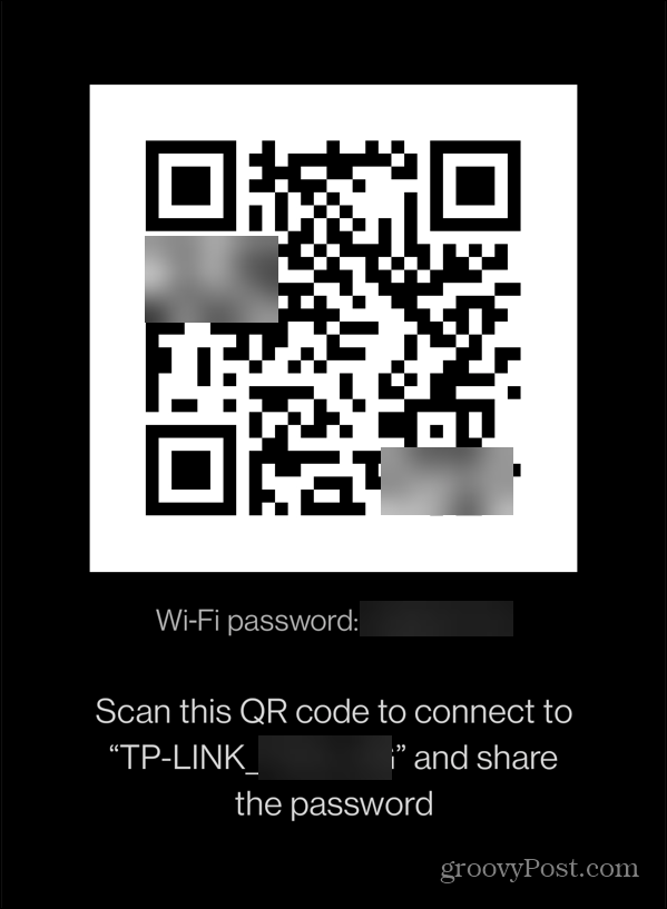 mot de passe wi-fi qr code