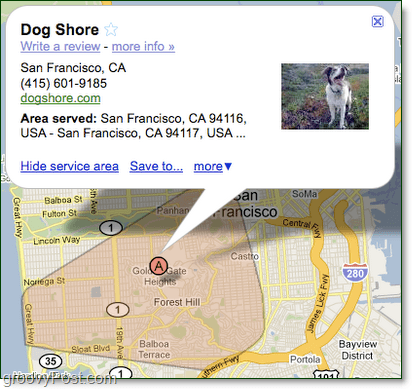 dessinez votre zone de service google maps pour votre entreprise