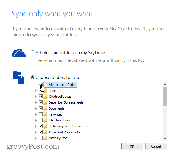 Comment synchroniser des dossiers spécifiques de SkyDrive avec votre ordinateur