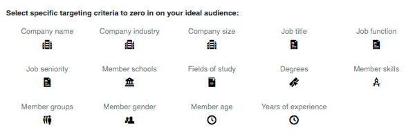 Vous pouvez ajouter d'autres options de ciblage à votre campagne LinkedIn.