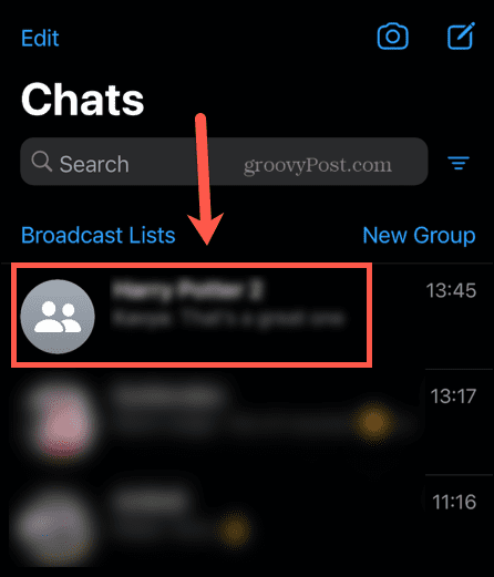 chat de groupe WhatsApp