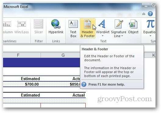 Filigrane Excel 