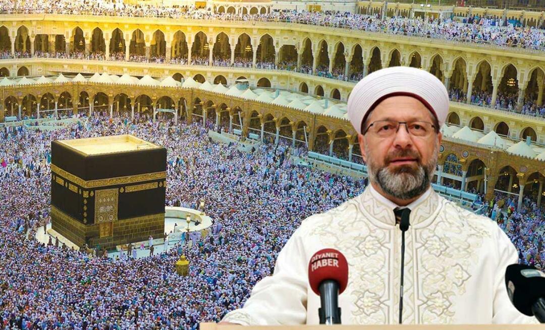 La Diyanet a annoncé: Le quota du Hajj pour 2023 a été annoncé !
