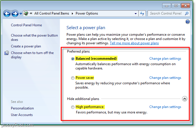Gérer les paramètres d'économie d'énergie de Windows 7 [How-to]