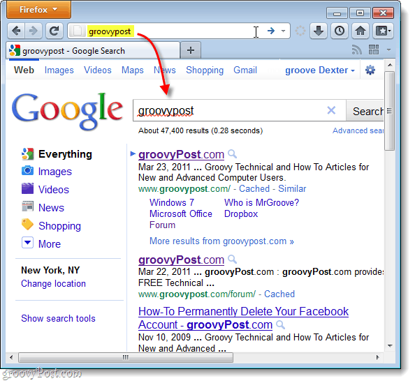 rechercher Google par défaut dans Firefox 4
