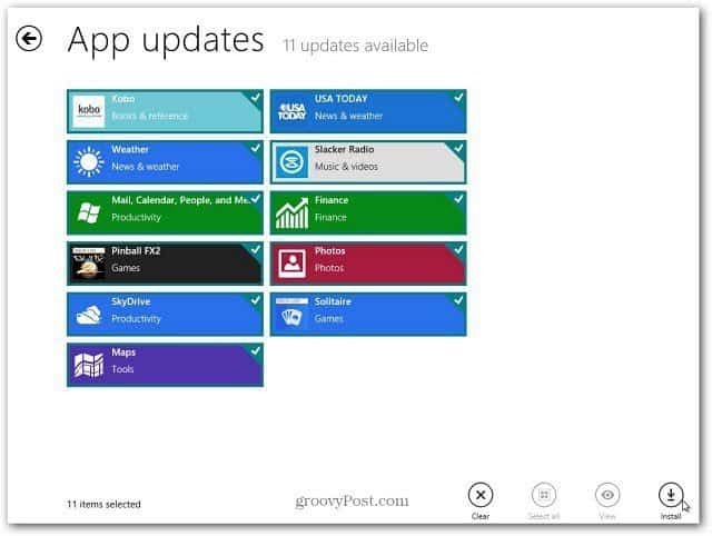 Mettre à jour les applications Windows 8 en toute simplicité