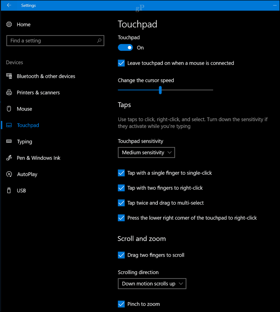 Conseil Windows 10: désactivez le pavé tactile lorsqu'une souris est connectée