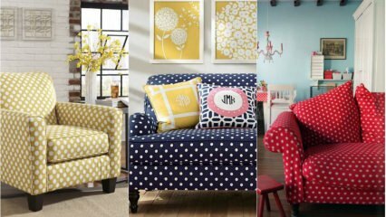 Mode polka dans la décoration intérieure