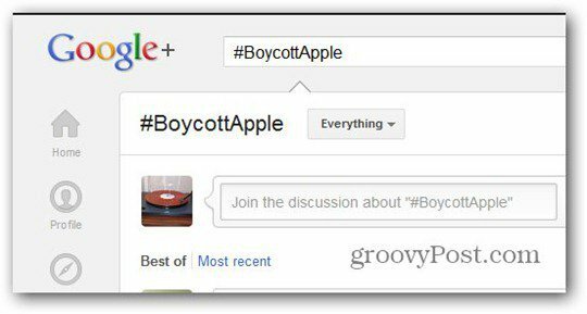 pomme de boycott