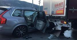 Son véhicule est entré en collision avec un camion: Tan Taşçı a eu un accident de la circulation