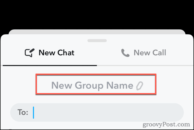 Modifier le nom du groupe dans Snapchat