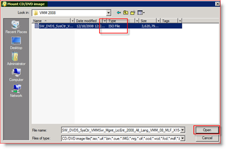 MagicISO Mount ISO dans Virtual Drive pour Windows Server 2008