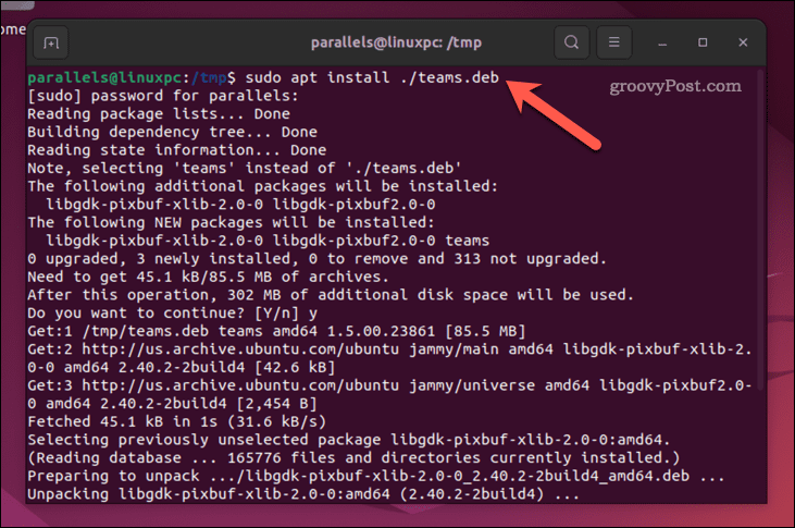 Installez Microsoft Teams dans le terminal Ubuntu