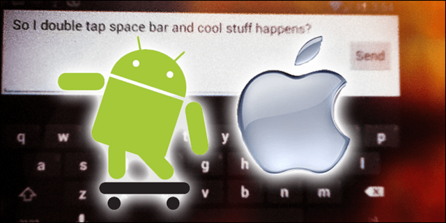 Périodes automatiques Android et iPhone après la phrase avec double espace