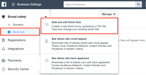 Utilisez Facebook Business Manager, étape 14.