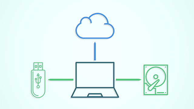 sauvegarde intelligente disque dur local lecteur USB clé USB cloud sync crashplan fail-safe 