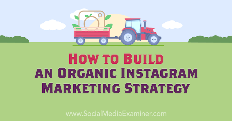 Comment construire une stratégie de marketing Instagram organique par Corinna Keefe sur Social Media Examiner.