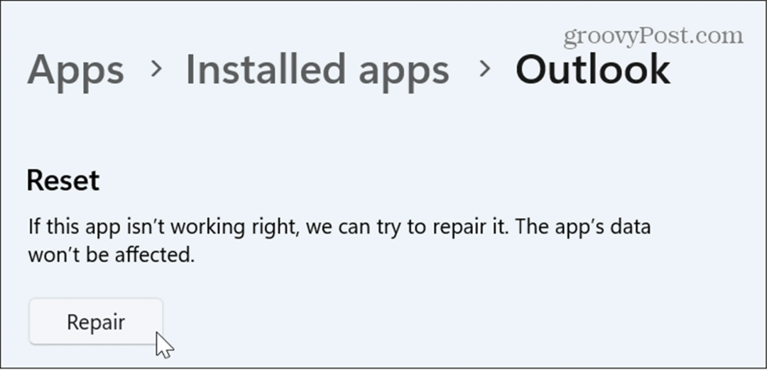 Comment réparer ou réinitialiser les applications Windows 11