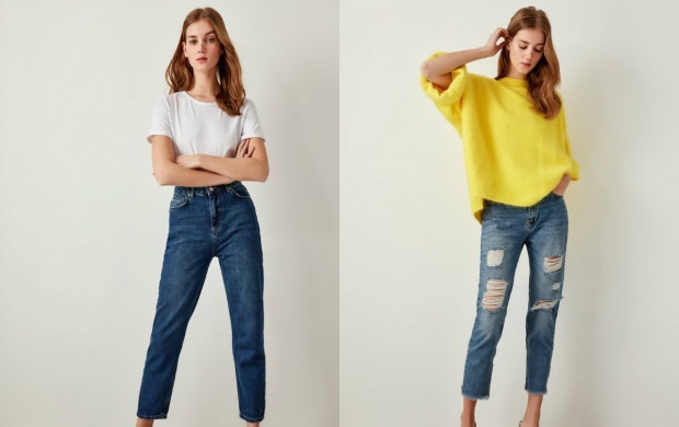 Combinaisons et tendances de mom jeans