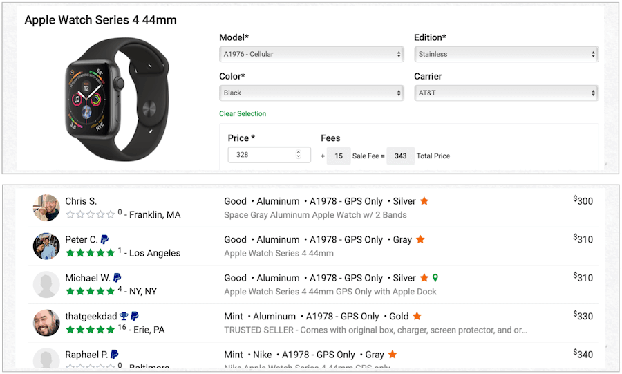 vendre Apple Watch Swappa