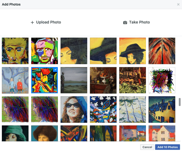 Facebook facilite la création d'un diaporama à partir de photos que vous avez déjà partagées sur votre page.