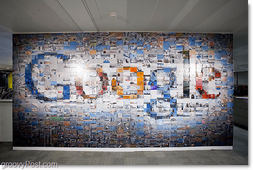 Logo de mosaïque photo énorme Googles
