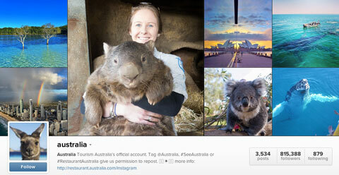 tourisme australie instagram