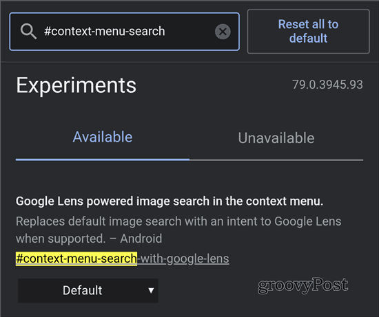 Activer la recherche Google Lens Chrome