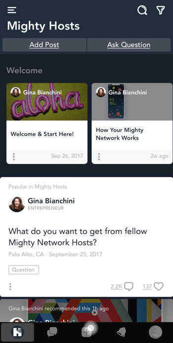Construire une communauté dans un monde de médias sociaux en mutation avec les idées de Gina Bianchini sur le podcast de marketing des médias sociaux.