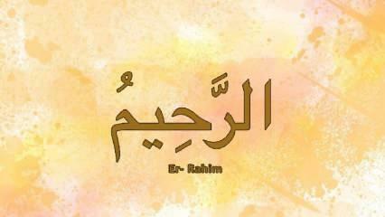 Que veut dire Er-Rahim? La signification turque d'Esma d'Er Rahim et la vertu de son souvenir