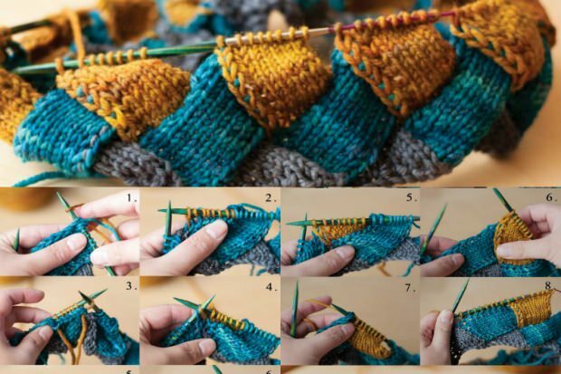 Style de tricot le plus simple: tricotage en losange pratique