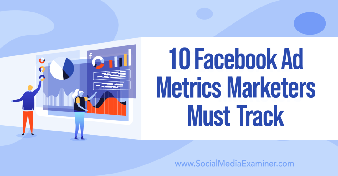 10 Facebook Ad Metrics Marketers doivent suivre par Charlie Lawrance sur Social Media Examiner.
