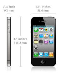 Détails sur la taille de l'iPhone 4