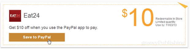 Obtenez 10 $ gratuits dans n'importe quel restaurant Eat24 en utilisant l'application PayPal