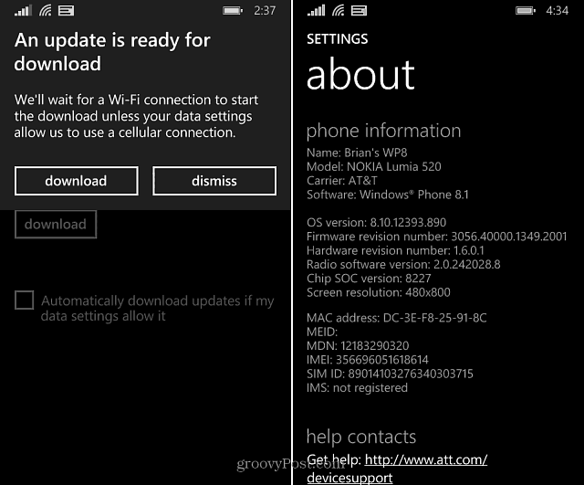 Windows Phone 8.1 Preview obtient une autre mise à jour