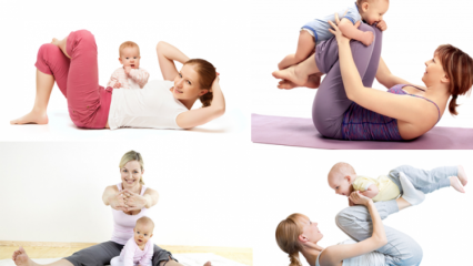 Quels exercices faut-il faire après l'accouchement? Serrage des mouvements de l'abdomen
