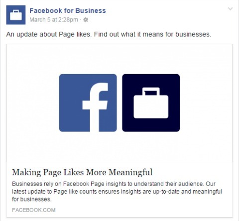 J'aime les pages Facebook Business