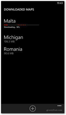 Téléchargement de cartes Windows Phone 8