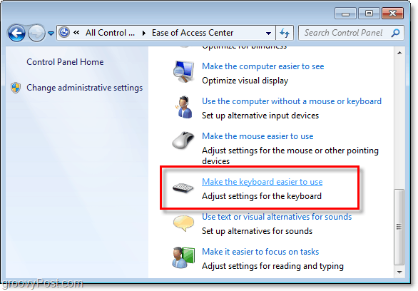 Comment désactiver les touches rémanentes et les touches de filtre dans Windows 7