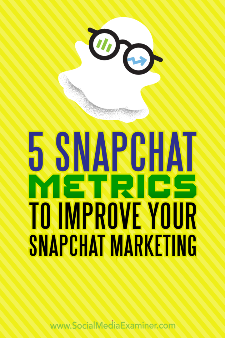 5 mesures Snapchat pour améliorer votre marketing Snapchat par Sweta Patel sur Social Media Examiner.
