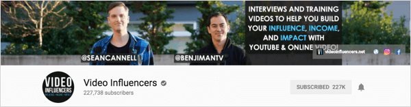 Video Influencers est une chaîne qui produit des interviews hebdomadaires.