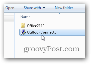 Outlook.com Outlook Hotmail Connector - Lancer le programme d'installation outlookconnector.exe