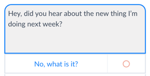 Utilisez les boutons pour permettre aux gens d'avancer dans les conversations du bot Messenger.