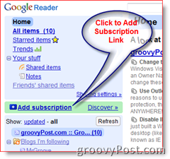 How-To Google Reader Ajouter un abonnement au flux RSS