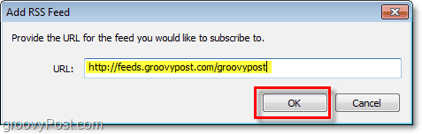 s'inscrire à un flux rss dans Windows Live Mail