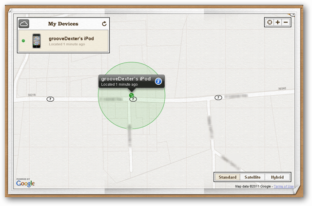 trouver mon ipod, iphone, ipad map