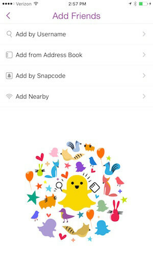ajouter des amis sur Snapchat