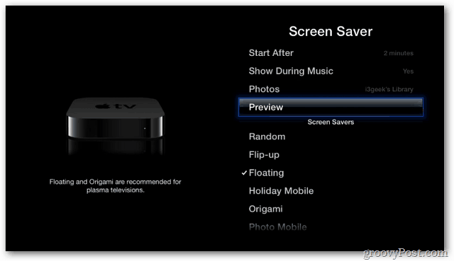 Apple TV: utilisez vos photos comme économiseur d'écran