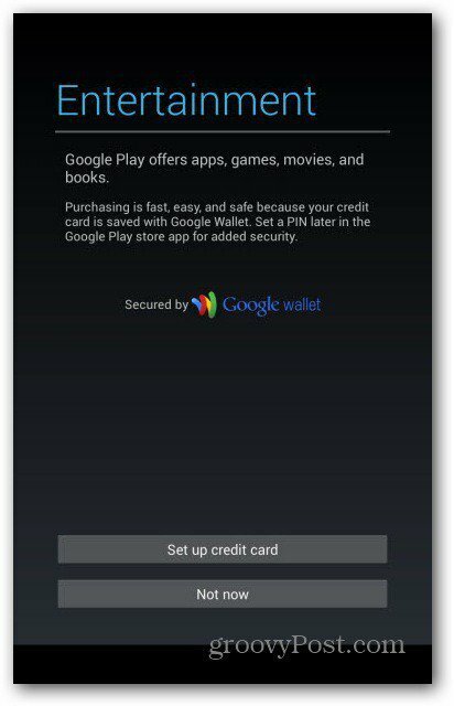 Comptes d'utilisateurs Nexus 7 - Google Wallet